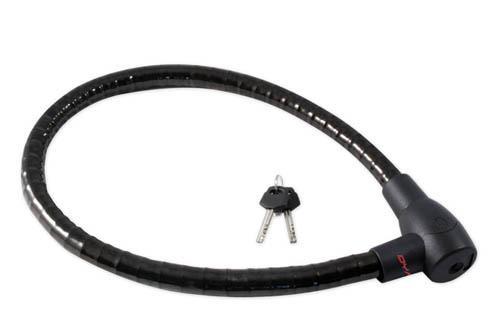 LU-0603 LUCCHETTO CAVO SNODATO 1M NERO