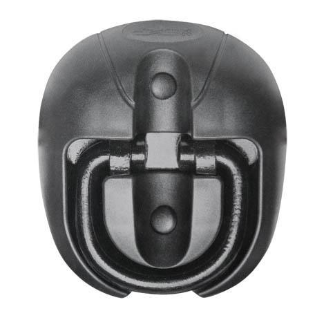 LU-0611 ANELLO ANCORAGGIO DA MURO/PAVIMENTO NERO