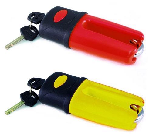 LU-0614 LUCCHETTO BLOCCA DISCO/CATENA GIALLO