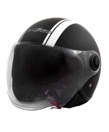 MEDLEY JET HELMET DOUBLE VISOR MATT BLACK L