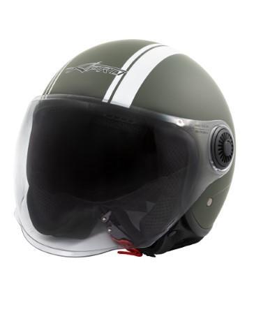 MEDLEY CASCO JET DOPPIA VISIERA VERDE OPACO L