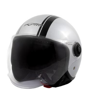 MEDLEY CASCO JET DOPPIA VISIERA ARGENTO XL