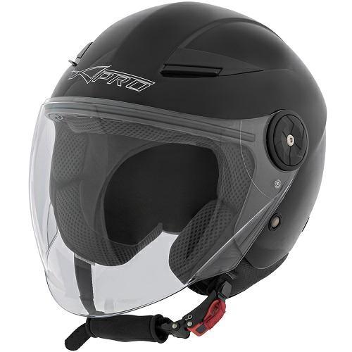 MIDWAY JET HELMET LONG VISOR BLACK L