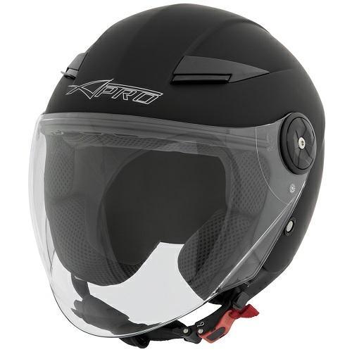 MIDWAY CASCO JET VISIERA LUNGA NERO-OPACO S