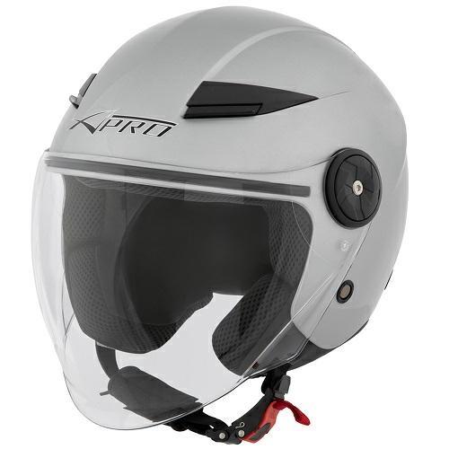 MIDWAY JET HELMET LONG VISOR SILVER XS