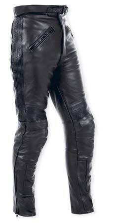 MOTOR SPORT LEATHER TROUSERS BLACK SIZE 34