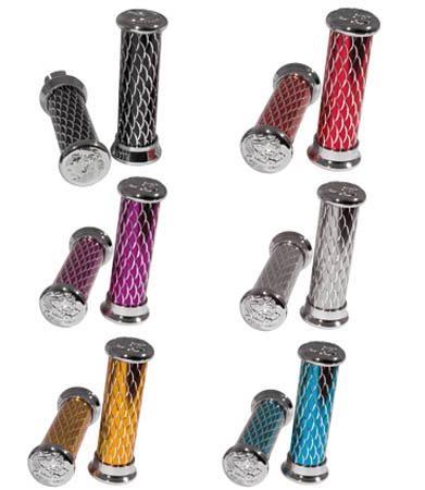 MP-1804 HANDLE GRIPS METAL/PLASTIC GOLD