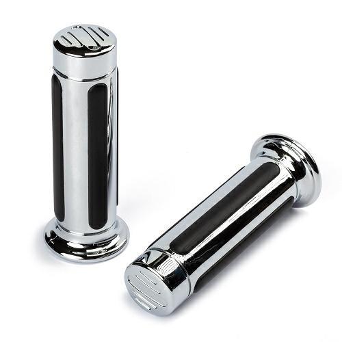 MP-1807 HANDLE GRIPS PLASTIC/RUBBER CHROMO