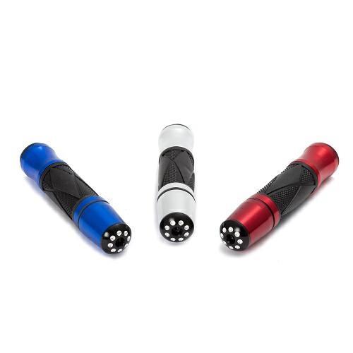 MP-1819 HANDLE GRIPS METAL/RUBBER RED
