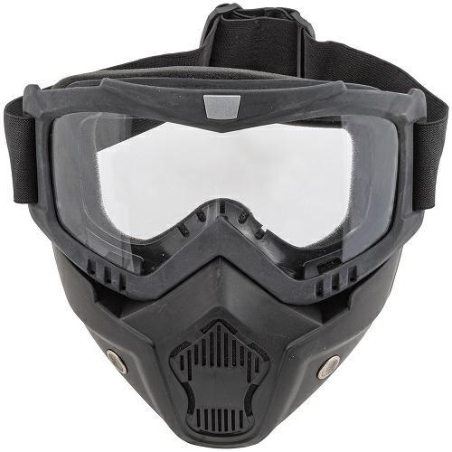 MXMK50 MASCHERA OCCHIALI CLEAR OFFROAD NERO
