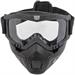 MXMK50 MASCHERA OCCHIALI CLEAR OFFROAD NERO