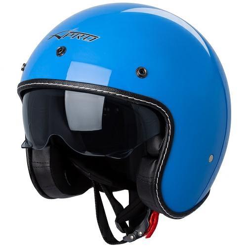 NATIVE CASCO JET VISIERA SOLE BLU XL