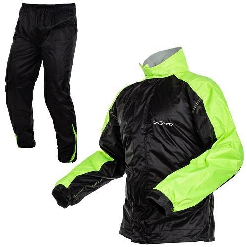 NIAGARA WATERPROOF SUIT 2 PIECE BLACK/FLUO SIZE S