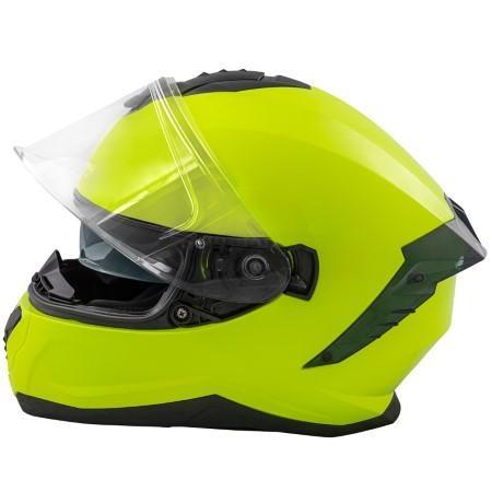 PANIC FULL FACE HELMET DOUBLE VISOR FLUO L