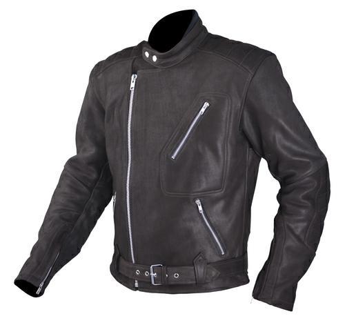 POKER LEATHER JACKET BLACK SIZE M
