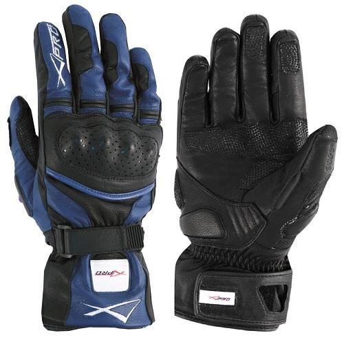 PRECISION LEATHER GLOVES BLUE SIZE S