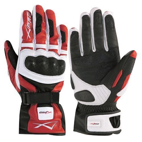 PRECISION LEATHER GLOVES WHITE RED SIZE 3XL