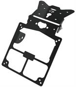 PT-5003 NUMBER PLATE HANGER BRACKET ADJUSTABLE BLACK