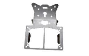 PT-5004 NUMBER PLATE HANGER BRACKET ADJUSTABLE BLACK