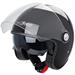 PUNKER JET HELMET DOUBLE VISOR NERO L
