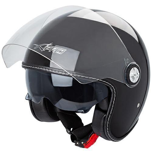 PUNKER CASCO JET DOPPIA VISIERA NERO XS