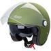 PUNKER CASCO JET DOPPIA VISIERA VERDE OPACO XS