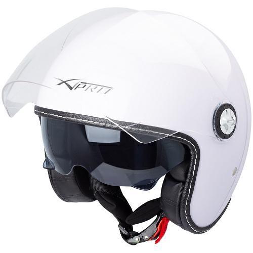 PUNKER CASCO JET DOPPIA VISIERA BIANCO S
