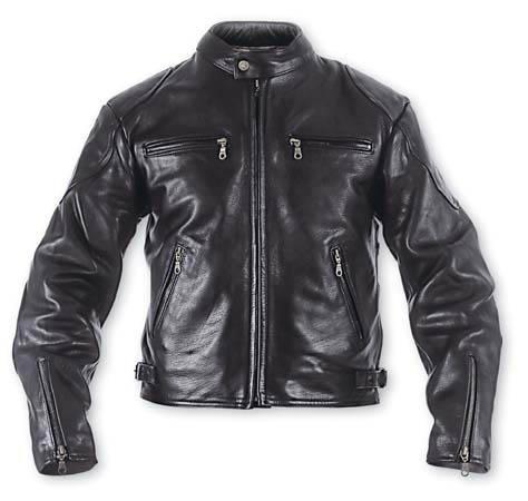 ROAD STAR LEATHER JACKET BLACK SIZE S
