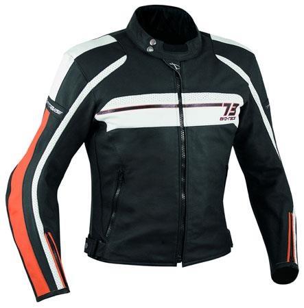 SBK LEATHER JACKET ORANGE SIZE 2XL