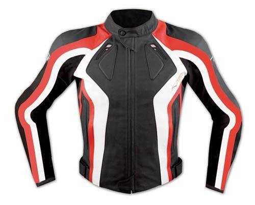 SHINY LADY LEATHER JACKET RED SIZE L