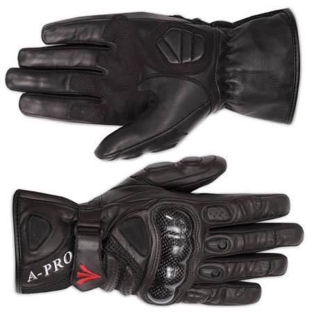 SPOT GUANTO IN PELLE-TESSUTO NERO TAGLIA 3XL