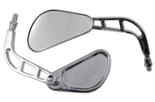 SR-4005 (PAIR) CUSTOM MIRROR THREAD M10 CHROME
