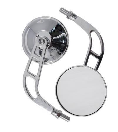 SR-4006 (PAIR) CUSTOM MIRROR THREAD M10 CHROME
