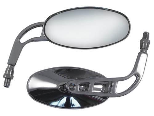 SR-4008 (PAIR) CUSTOM MIRROR THREAD M10 CHROME