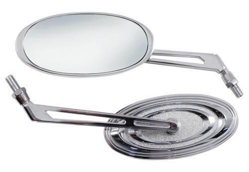SR-4009 (PAIR) CUSTOM MIRROR THREAD M10 CHROME