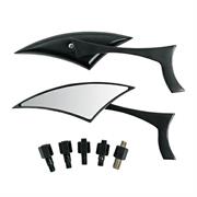 SR-4018 COPPIA SPECCHIO CUSTOM  FILETTO M10 NERO
