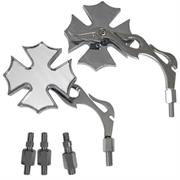 SR-4019 COPPIA SPECCHIO CUSTOM  FILETTO M10 CROMO