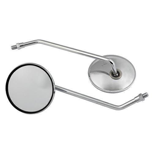 SR-4022 (PAIR) CUSTOM MIRROR THREAD M10 CHROME