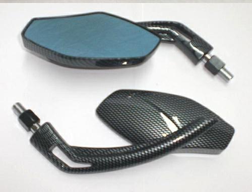 SR-4401 COPPIA SPECCHIO FILETTO M10 CARBONIO