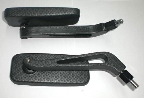 SR-4402 COPPIA SPECCHIO FILETTO M8  CARBONIO