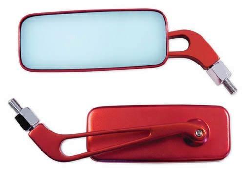 SR-4402 (PAIR) MIRROR THREAD M8 RED