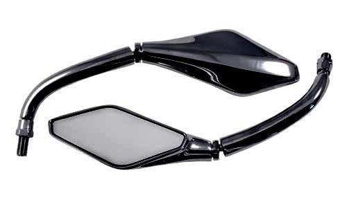 SR-4405 COPPIA SPECCHIO FILETTO M10 NERO