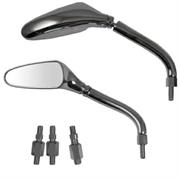 SR-4407 (PAIR) MIRROR THREAD M10 CHROME