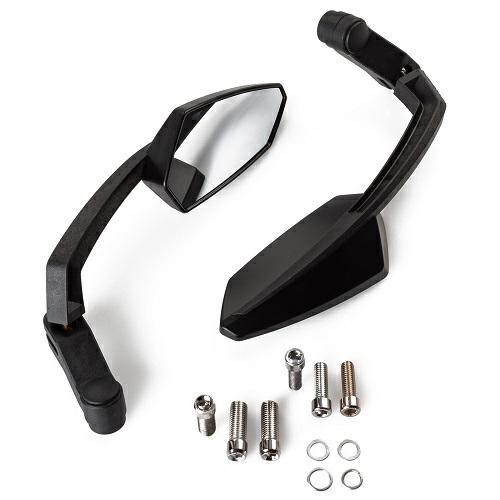 SR-4413 COPPIA SPECCHIO FINALE MANUBRIO NERO