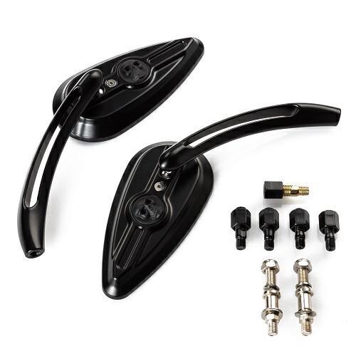 SR-4417 COPPIA SPECCHIO FINALE MANUBRIO NERO