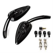SR-4417 (PAIR)BAREND MIRROR MOTORCYCLE BLACK