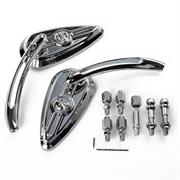 SR-4417 (PAIR)BAREND MIRROR MOTORCYCLE CHROME