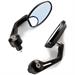 SR-4418 (PAIR)BAREND MIRROR MOTORCYCLE BLACK