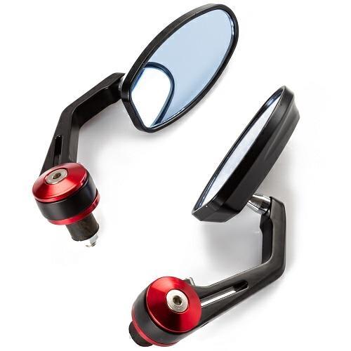 SR-4418 (PAIR)BAREND MIRROR MOTORCYCLE RED