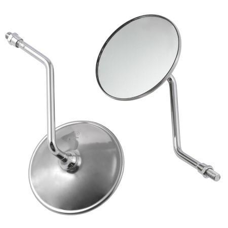 SR-4420 (PAIR) MIRROR THREAD M10 CHROME